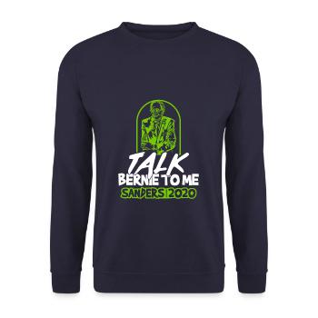 Bernie Sanders President USA 2020 Election Gift - Unisex Sweatshirt - navy - Front - Alina (178cm) & Michal (187cm)