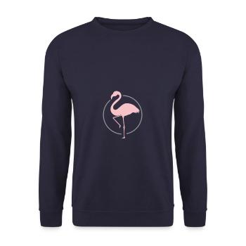 flamant - Sweat-shirt Unisexe - marine - Devant - Alina (178cm) & Michal (187cm)