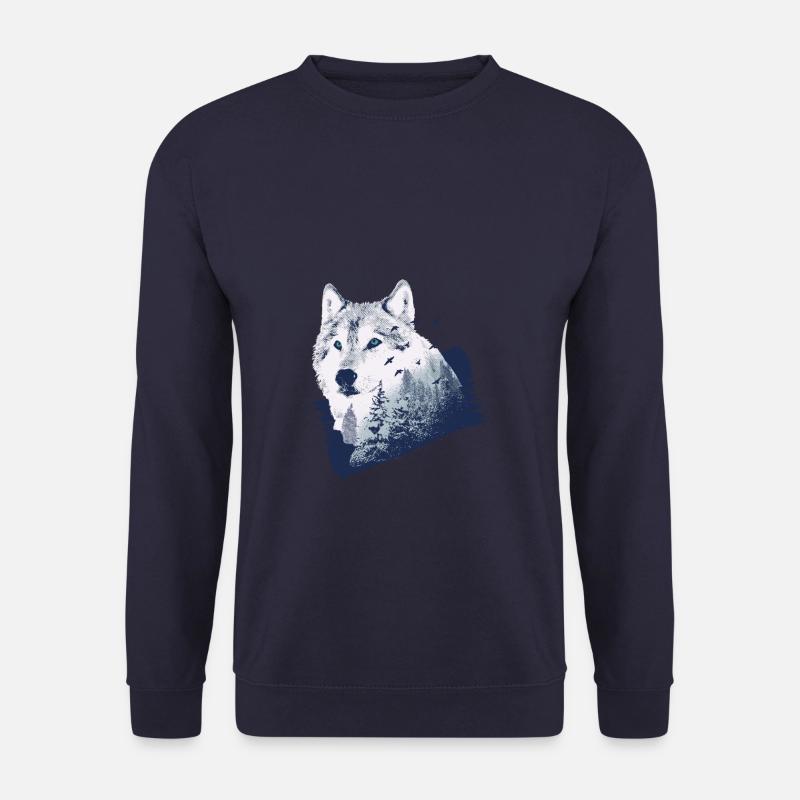 Wolf forest - Unisex Sweatshirt - navy