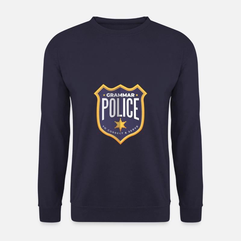 Grammar police - Unisex Pullover - Navy