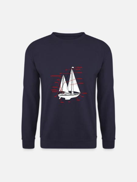 Segeln Segelboot Segler Geschenk - Unisex Pullover - Navy