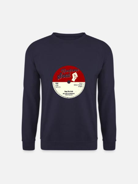Northern Soul Grafik - Keep The Faith Tee - Mod - Unisex Pullover - Navy