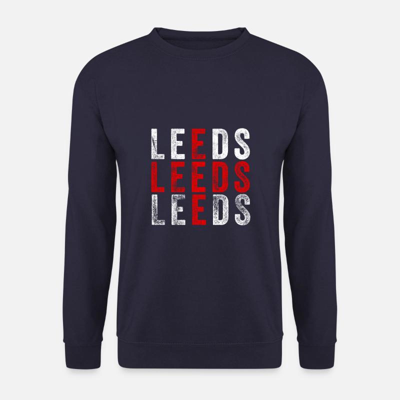 Leeds design | Leeds England Flag graphic | U.K. - Unisex Sweatshirt - navy