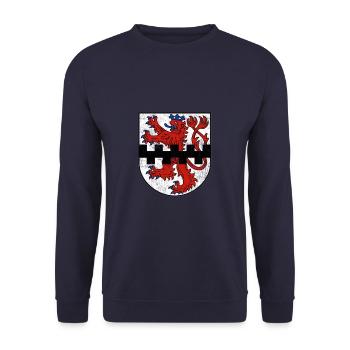 Leverkusen graphique Wappen Armoiries - Sweat-shirt Unisexe - marine - Devant - Alina (178cm) & Michal (187cm)
