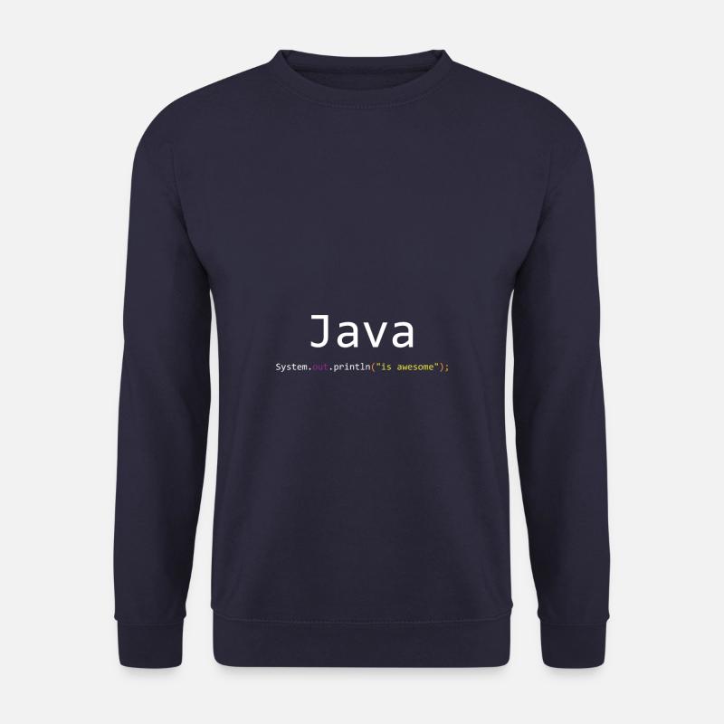 Java is awesome - Sweat-shirt Unisexe - marine
