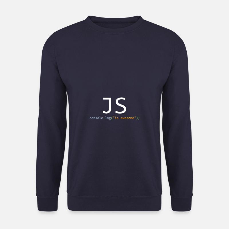 JavaScript is awesome - Sweat-shirt Unisexe - marine