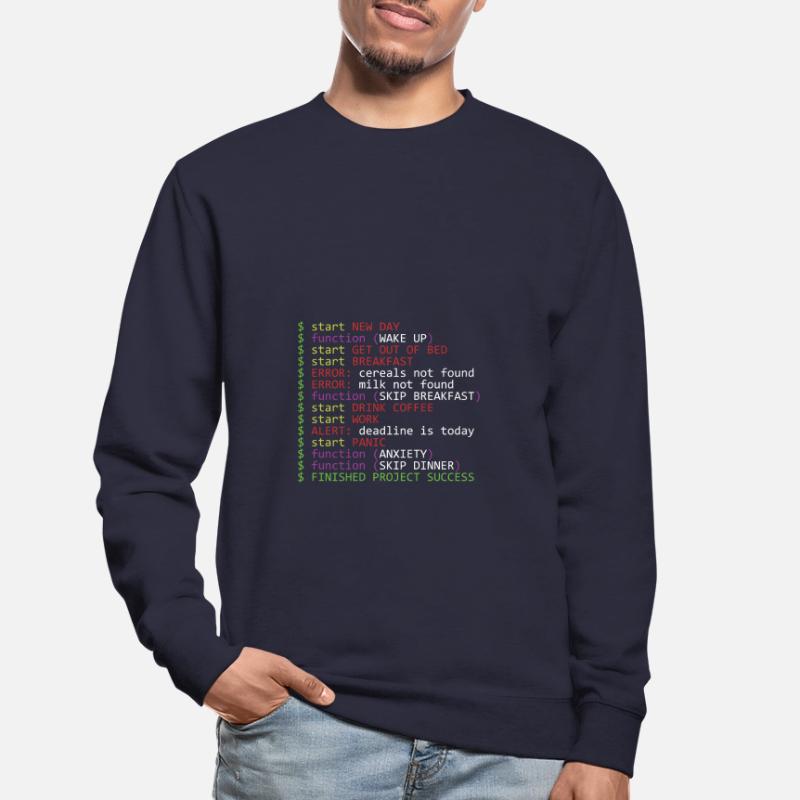 Monday Programmer Sweat-shirt Unisexe