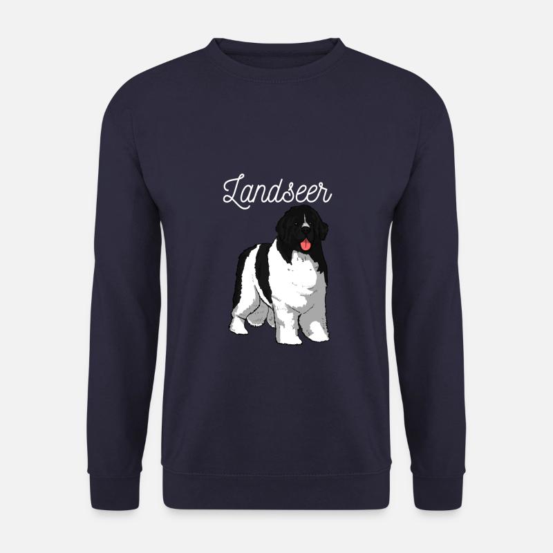Landseer Hund Hunderasse Hund Geschenk - Unisex Pullover - Navy