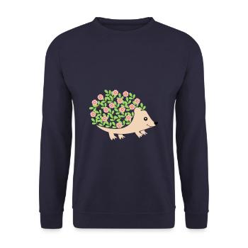 hérisson - Sweat-shirt Unisexe - marine - Devant - Alina (178cm) & Michal (187cm)