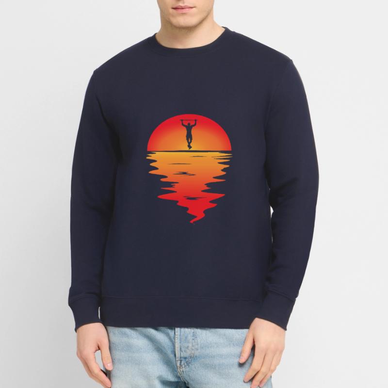 Sunset pull ups Unisex Sweatshirt