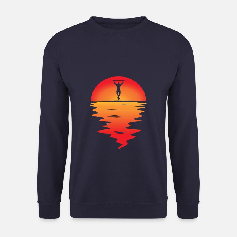 Sunset Pull Ups - Unisex Pullover - Navy