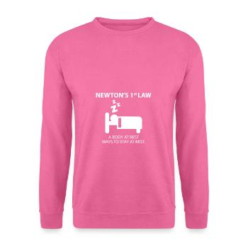 Newtons erstes Gesetz - Unisex Pullover - Pink - Vorne