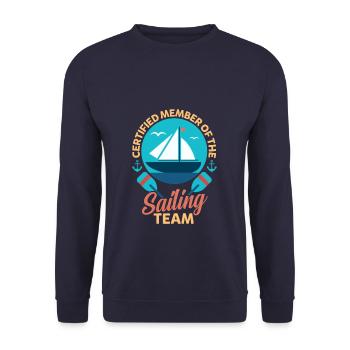 Équipe de voile - Sweat-shirt Unisexe - marine - Devant - Alina (178cm) & Michal (187cm)