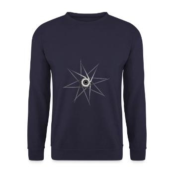 Fahrrad MTB Radsport Rad Rennrad Geschenk - Unisex Pullover - Navy - Vorne - Alina (178cm) & Michal (187cm)