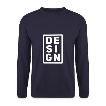 DESIGN - Unisex Pullover - Navy - Vorne - Alina (178cm) & Michal (187cm)