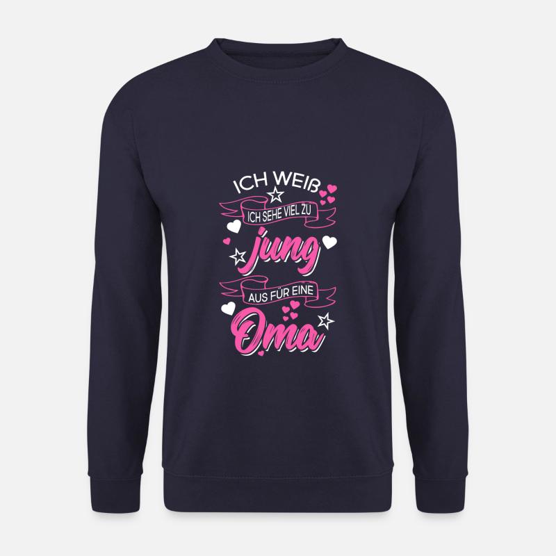 Oma Großmutter Großvater 2019 - Unisex Pullover - Navy