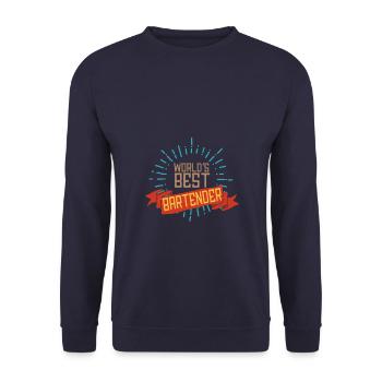 Die weltweit besten Barkeeper - Unisex Pullover - Navy - Vorne - Alina (178cm) & Michal (187cm)