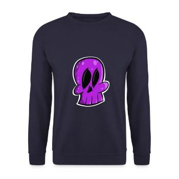 Conception de crâne - Sweat-shirt Unisexe - marine - Devant - Alina (178cm) & Michal (187cm)