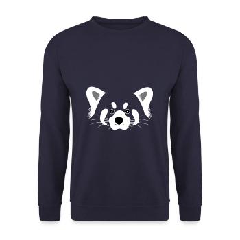 petit raton laveur rouge panda - Sweat-shirt Unisexe - marine - Devant - Alina (178cm) & Michal (187cm)