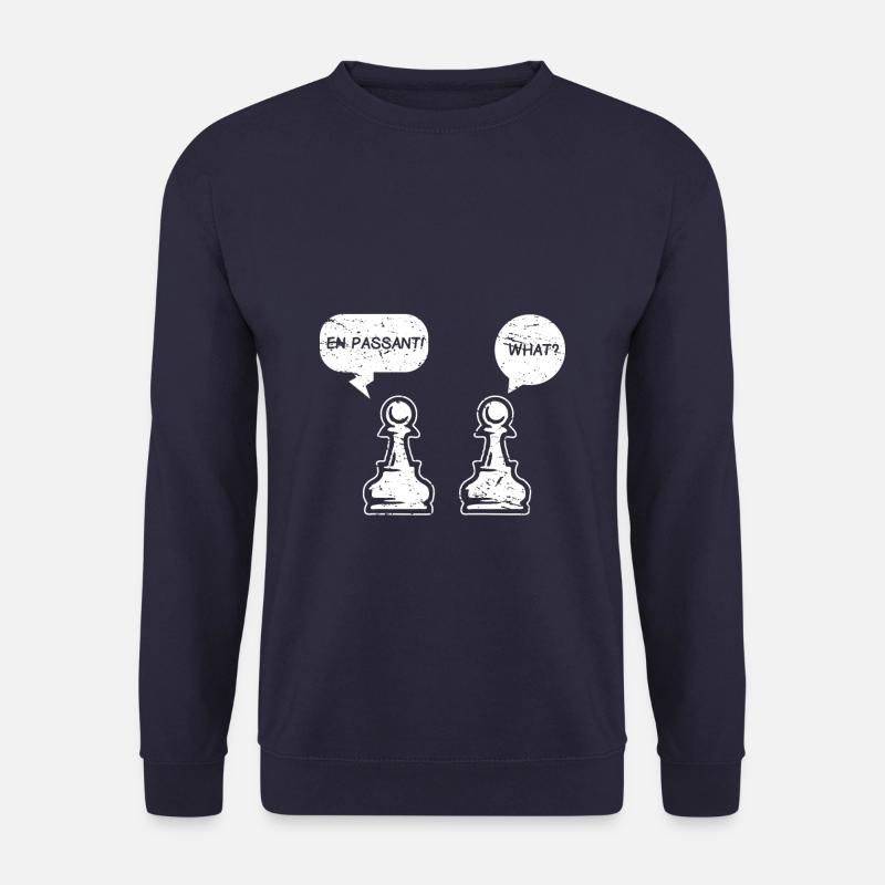Schach Spieler Schachfigur Chess - Unisex Pullover - Navy