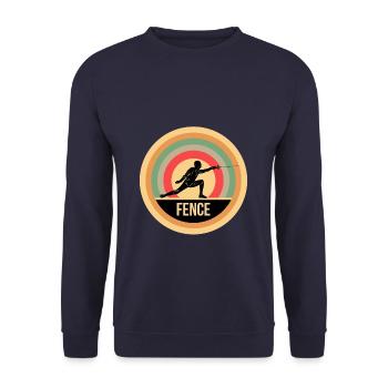 Escrime Escrimeuse Combat d’épée Sport de combat - Sweat-shirt Unisexe - marine - Devant - Alina (178cm) & Michal (187cm)