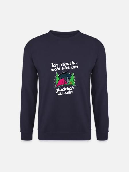 Outdoor Camping & Abenteurer Design für Backpacker - Unisex Pullover - Navy