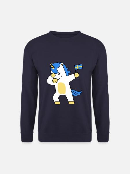 Sverige Schweden Sweden Stolz Heimat Einhorn - Unisex Pullover - Navy