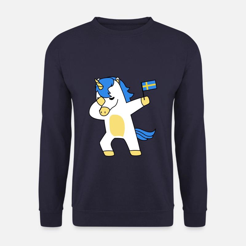 Sverige Schweden Sweden Stolz Heimat Einhorn - Unisex Pullover - Navy
