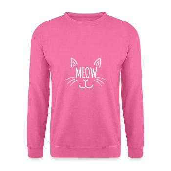 Meow meow chat chats cadeau de la gueule de bois kitty - Sweat-shirt Unisexe - rose - Devant