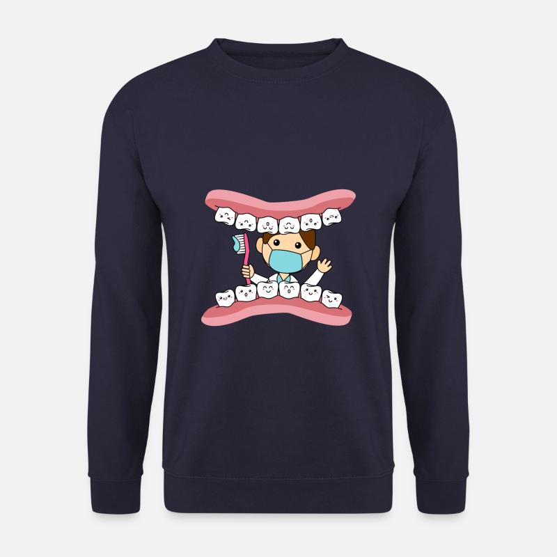 Zahn Zahnarzt Zahnärztin Zahnarzthelferin Doktor - Unisex Pullover - Navy