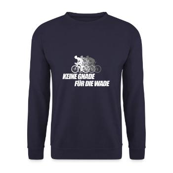 Keine Gnade für die Wade Fahrrad Bike - Unisex Pullover - Navy - Vorne - Alina (178cm) & Michal (187cm)