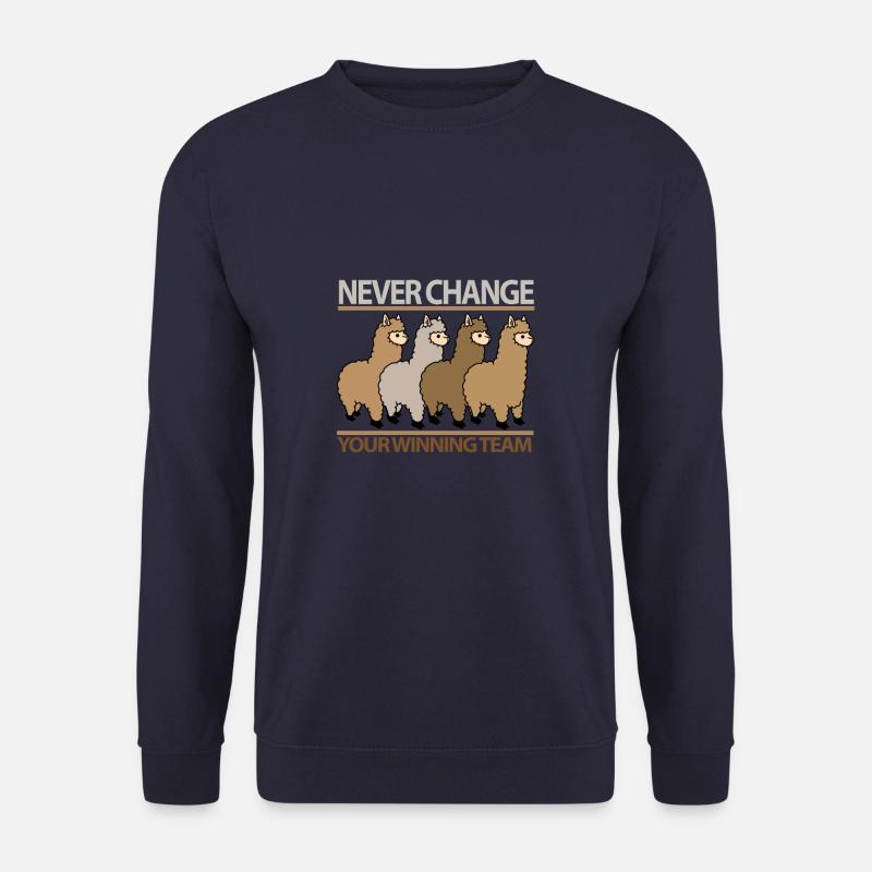 Alpaka Alpakas Winning Team Teamwork Geschenk - Unisex Pullover - Navy