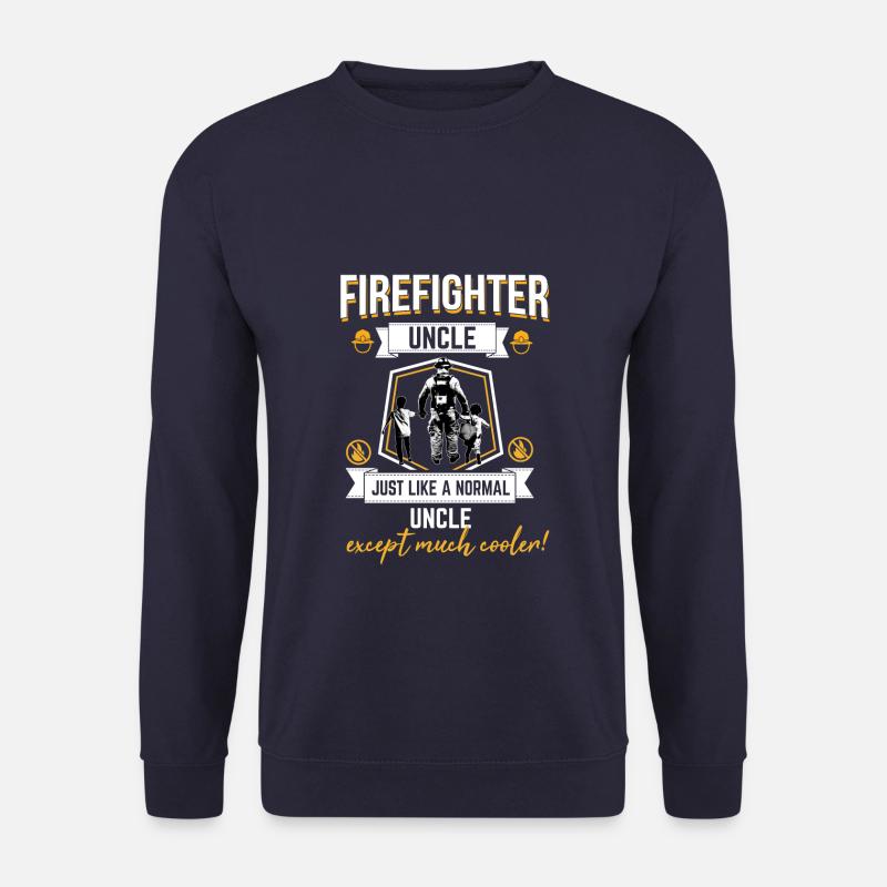 onkel feuerwehr geschenk - Unisex Pullover - Navy