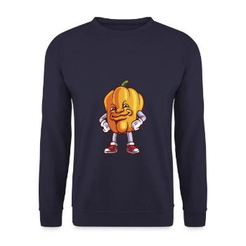VEGAN PAPRIKA - Unisex Sweatshirt - navy - Front - Alina (178cm) & Michal (187cm)