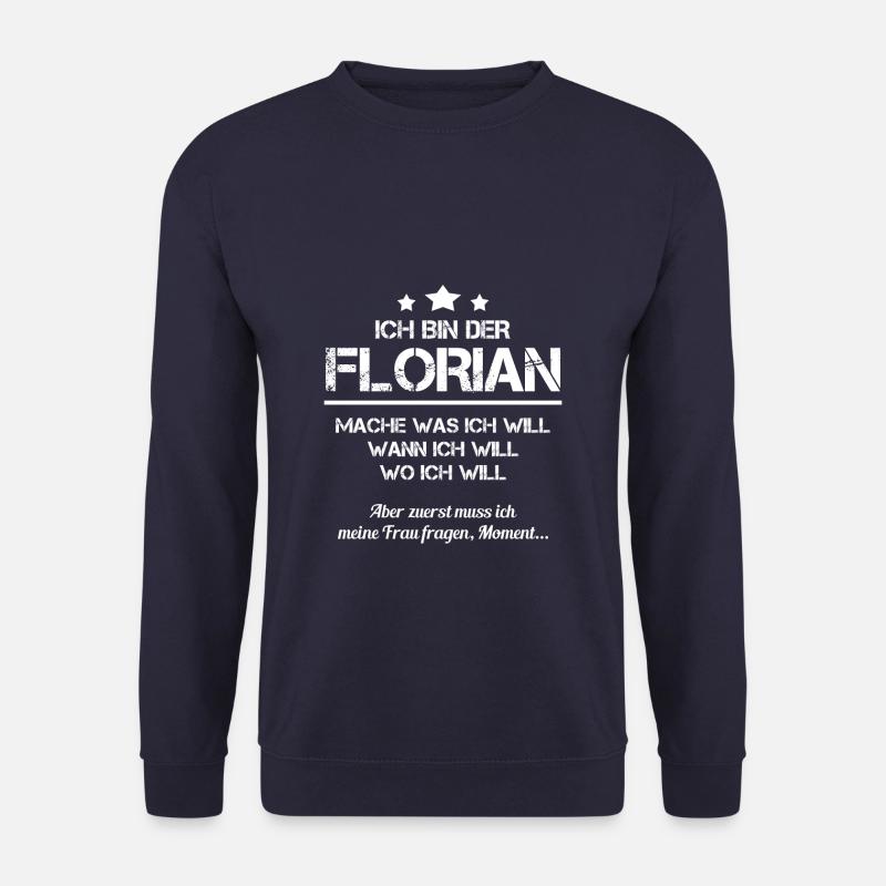 ich bin der florian - Unisex Pullover - Navy