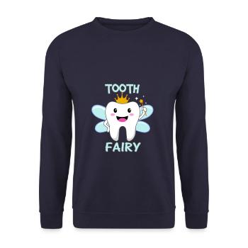 Tooth Fairy - Unisex Sweatshirt - navy - Front - Alina (178cm) & Michal (187cm)