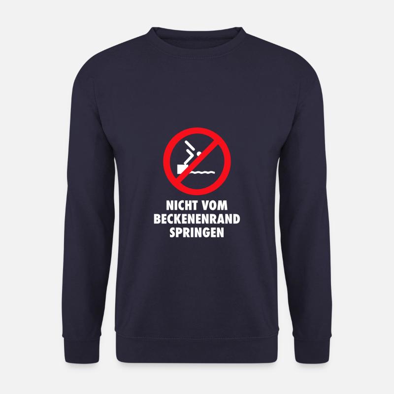 Bademeister nicht vom beckenrand springen - Unisex Pullover - Navy