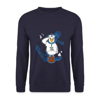 Plattdeutsch Norddeutsch Norddeutschland - Unisex Pullover - Navy - Vorne - Alina (178cm) & Michal (187cm)