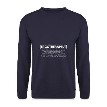 Thesaurus des Ergotherapeuten - Unisex Pullover - Navy - Vorne - Alina (178cm) & Michal (187cm)