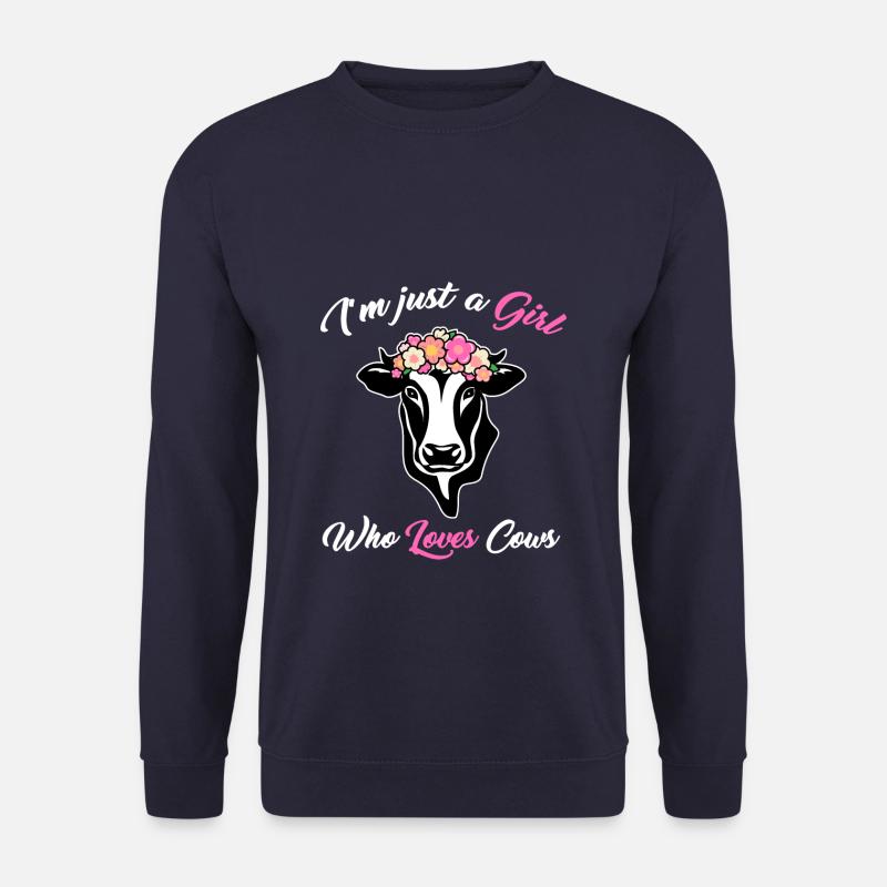 kuh mädchen - Unisex Pullover - Navy
