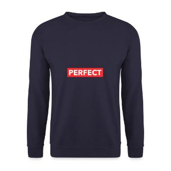 PERFECT - Unisex Pullover - Navy - Vorne - Alina (178cm) & Michal (187cm)