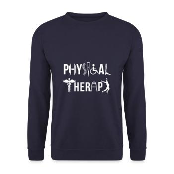 Physiothérapie Physio Physiothérapeute Thérapeute - Sweat-shirt Unisexe - marine - Devant - Alina (178cm) & Michal (187cm)