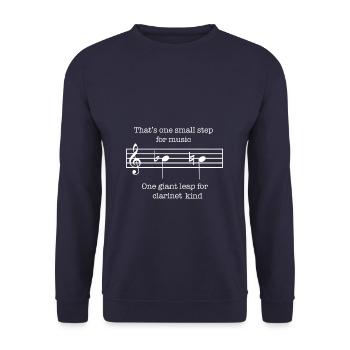Klarinette - Unisex Pullover - Navy - Vorne - Alina (178cm) & Michal (187cm)
