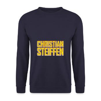 Christian Steiffen - Unisex Pullover - Navy - Vorne - Alina (178cm) & Michal (187cm)