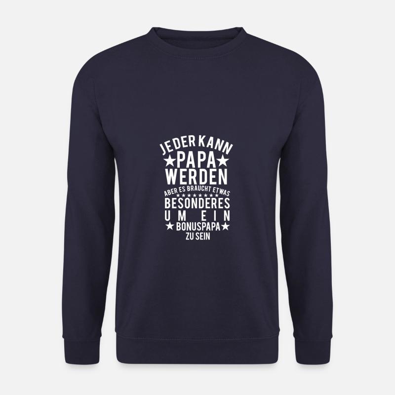 Bonuspapa Stiefvater Geschenk Bonus Papa - Unisex Pullover - Navy