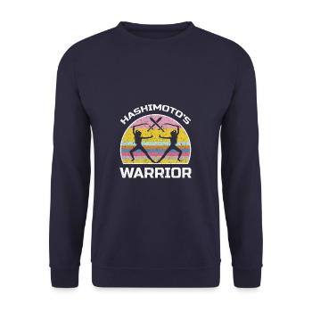 Hashimotos Warrior - Sweat-shirt Unisexe - marine - Devant - Alina (178cm) & Michal (187cm)
