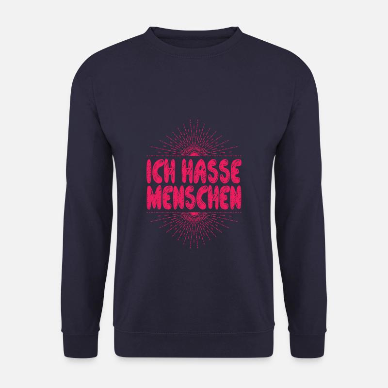 Ich hasse Menschen - Unisex Pullover - Navy