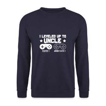 Égalisé avec l'oncle - Sweat-shirt Unisexe - marine - Devant - Alina (178cm) & Michal (187cm)
