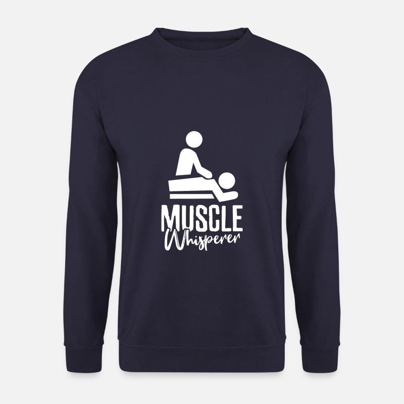 Muscle Whisperer massage - Unisex Sweatshirt - navy