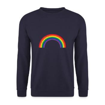 rainbow rainbow - Unisex Sweatshirt - navy - Front - Alina (178cm) & Michal (187cm)